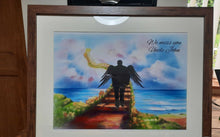 Load image into Gallery viewer, Silhouette Portrait with Background and text (includes shipping)
